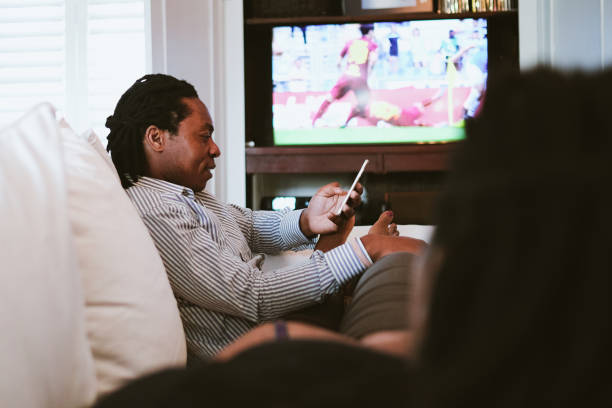 Parents in the living room
